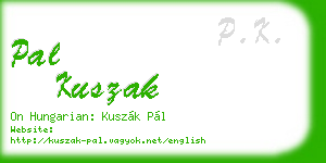 pal kuszak business card