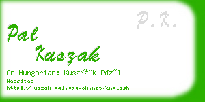 pal kuszak business card